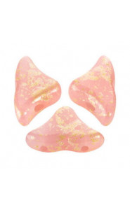Les perles par Puca® Hélios beads Rose opal splash 71020/94401